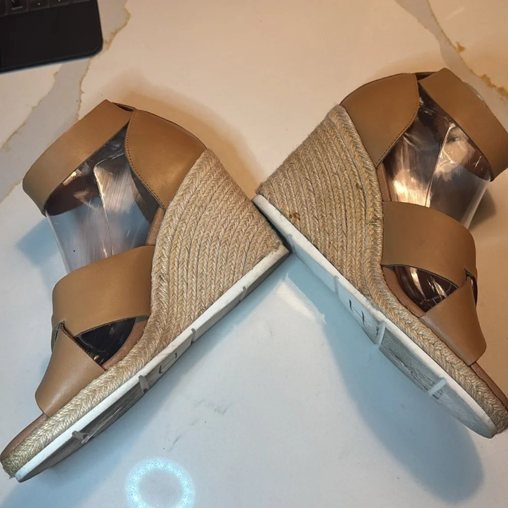 Treasure & Bond Tan Wedge Sandals